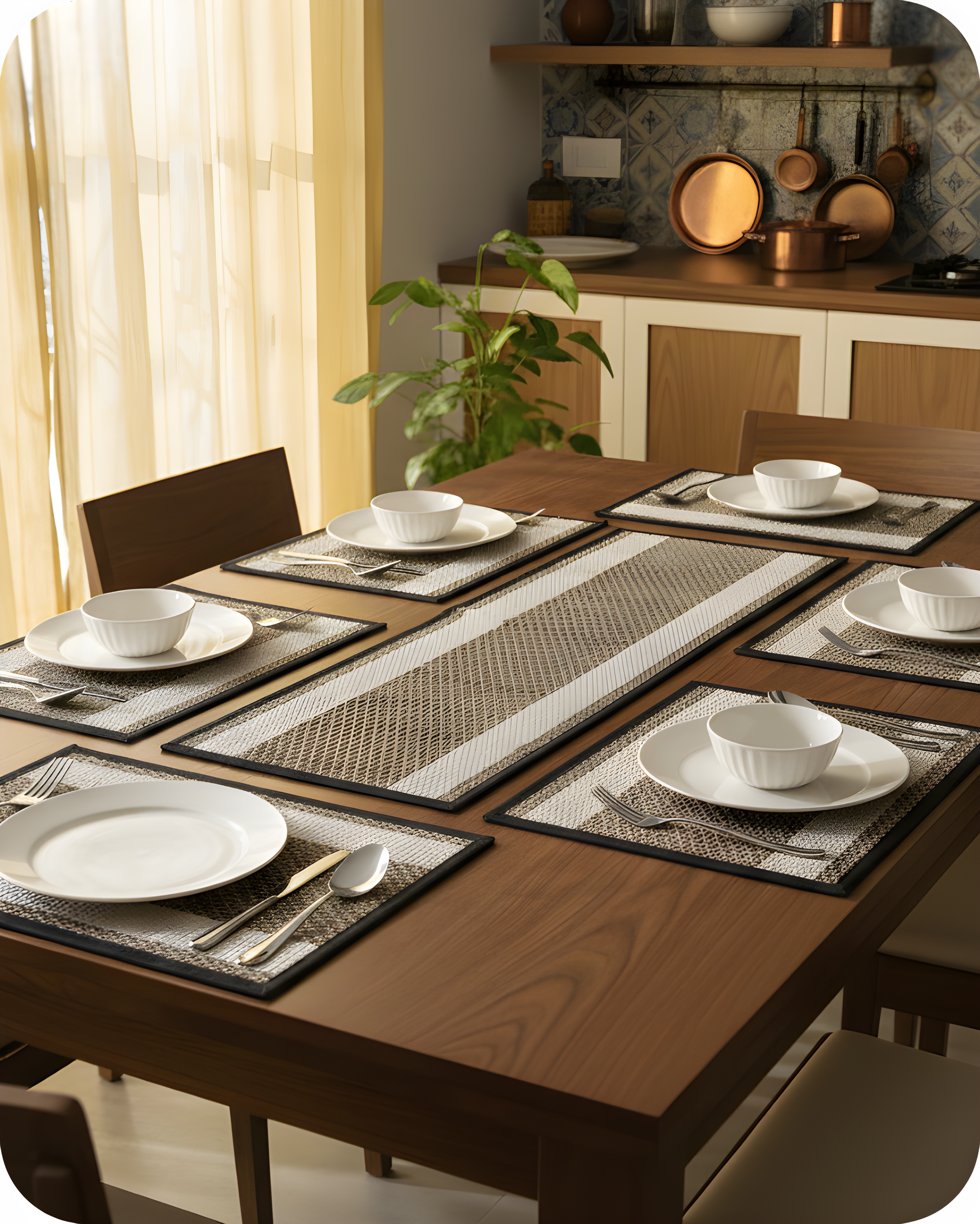 Earth Weave Runner & Mat Set