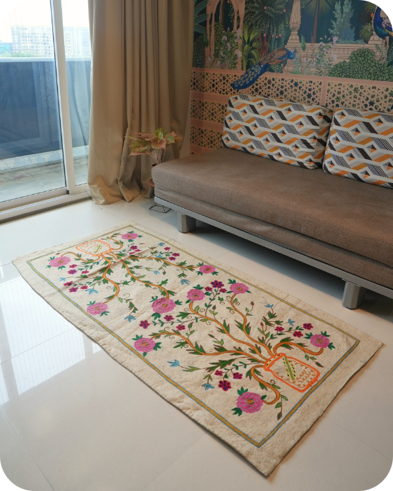 Tangled Bloom- Living Room Rug