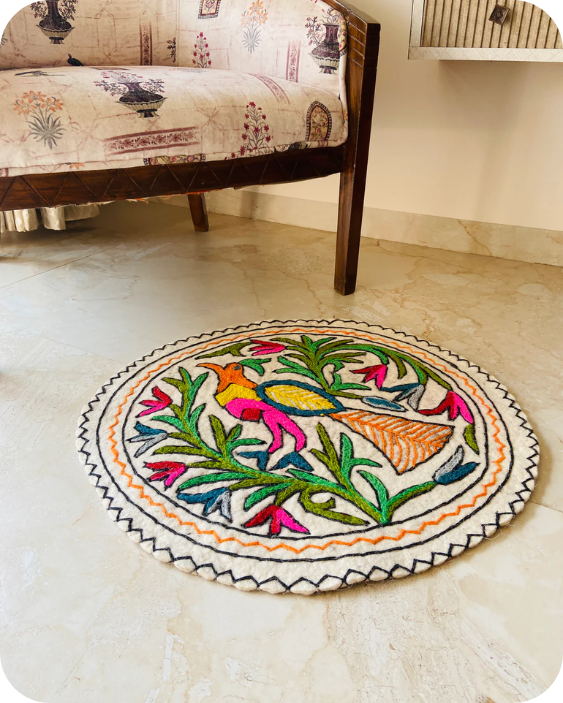 Round Rug - Mayur Chakra