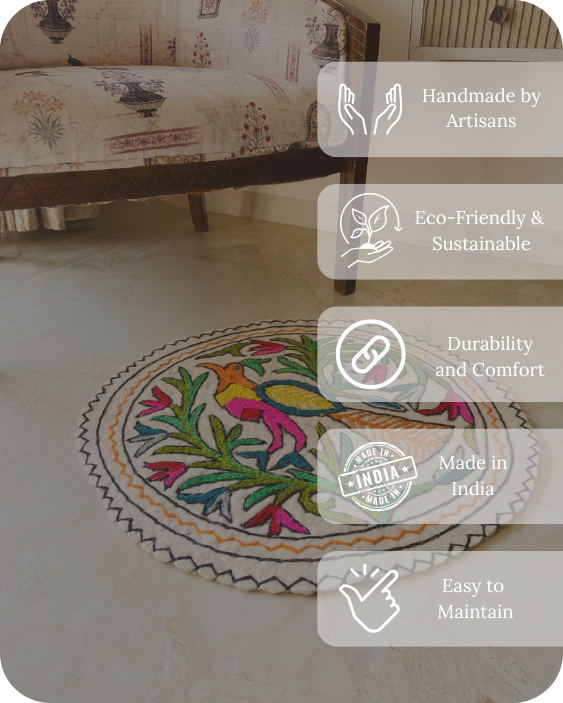 Round Rug - Mayur Chakra