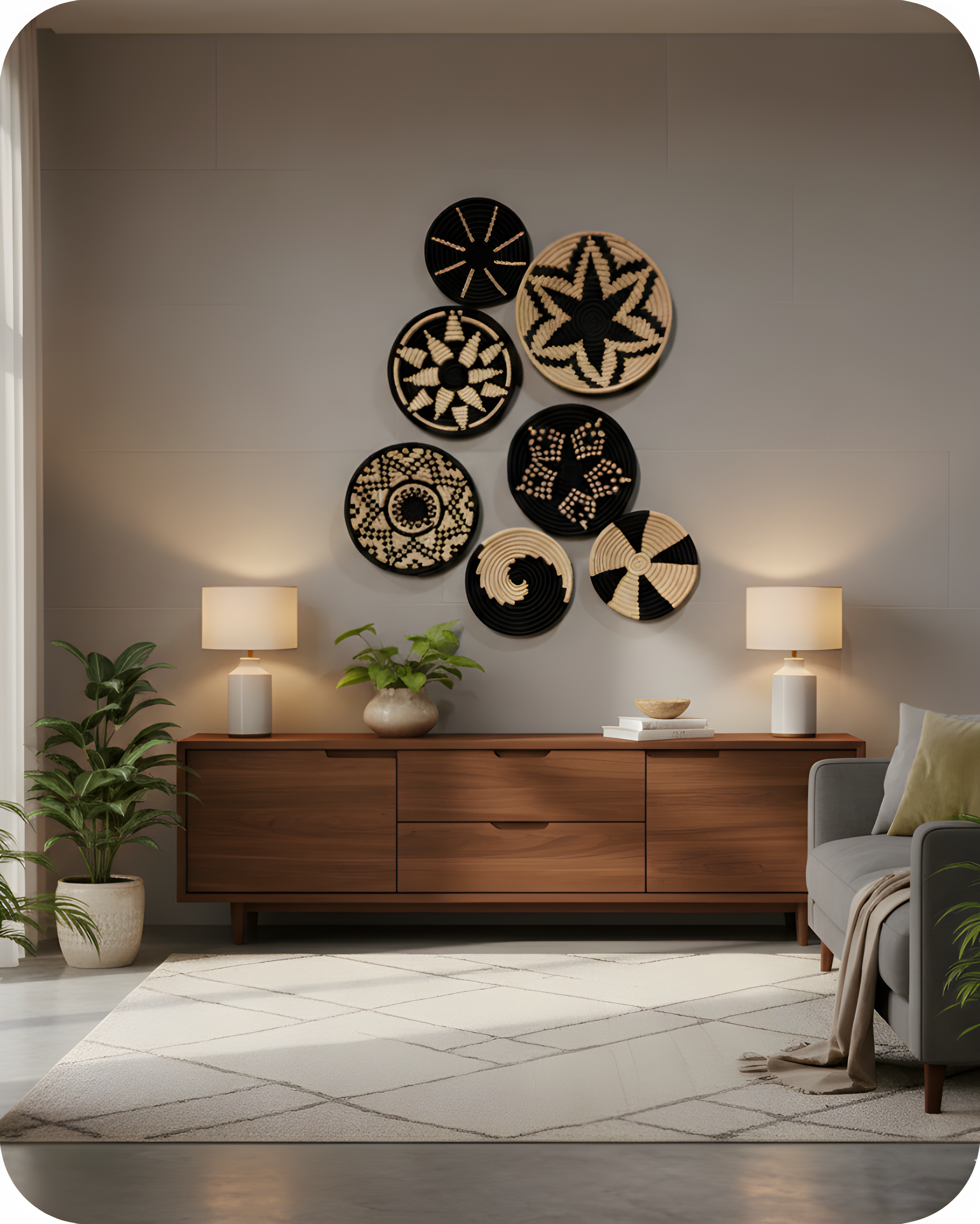 MONOCHROME CLUSTER ( Set of 7)