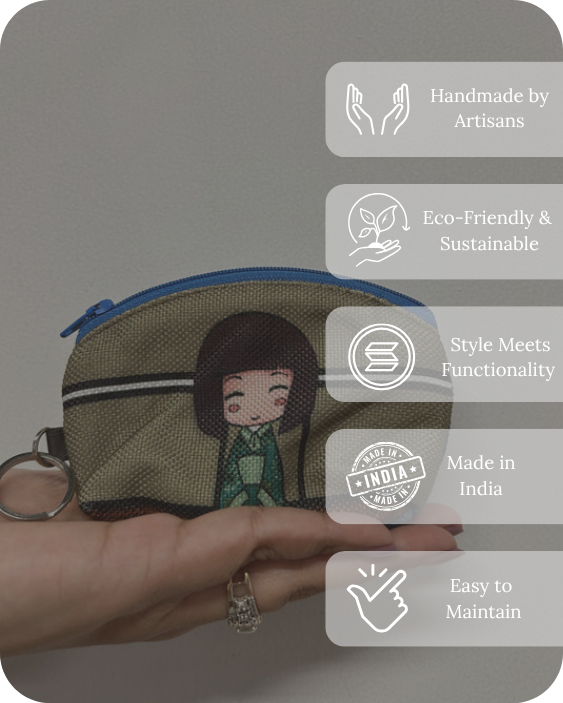 Earthy Kawaii Mini Pouch