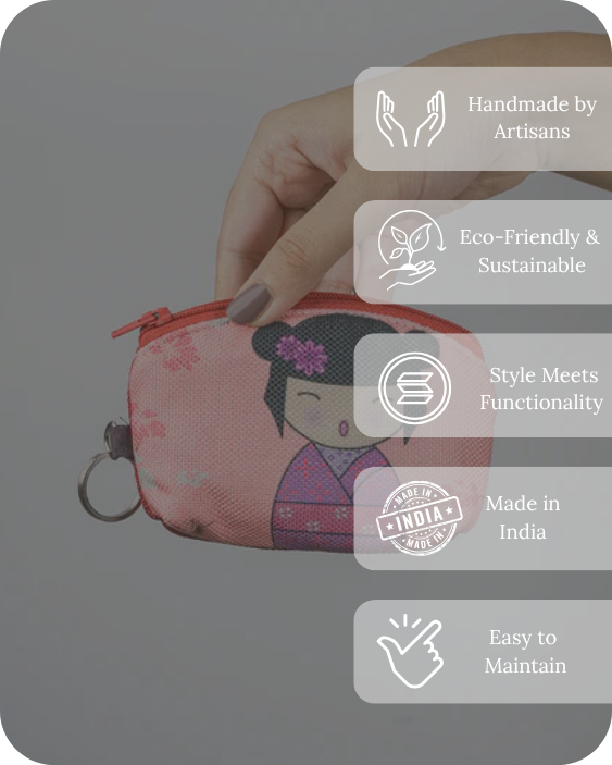 Cherry Blossom Kawaii Mini Pouch