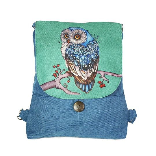 Moonlight Owl Backpack Bag