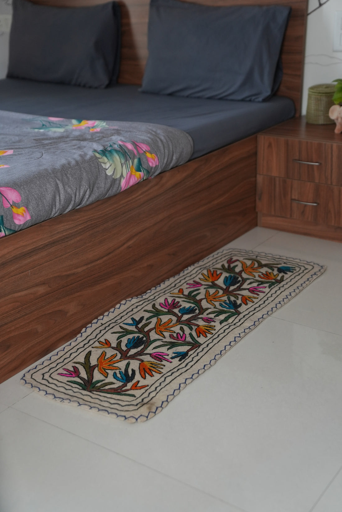Floral Rhapsody- Bedside Runner