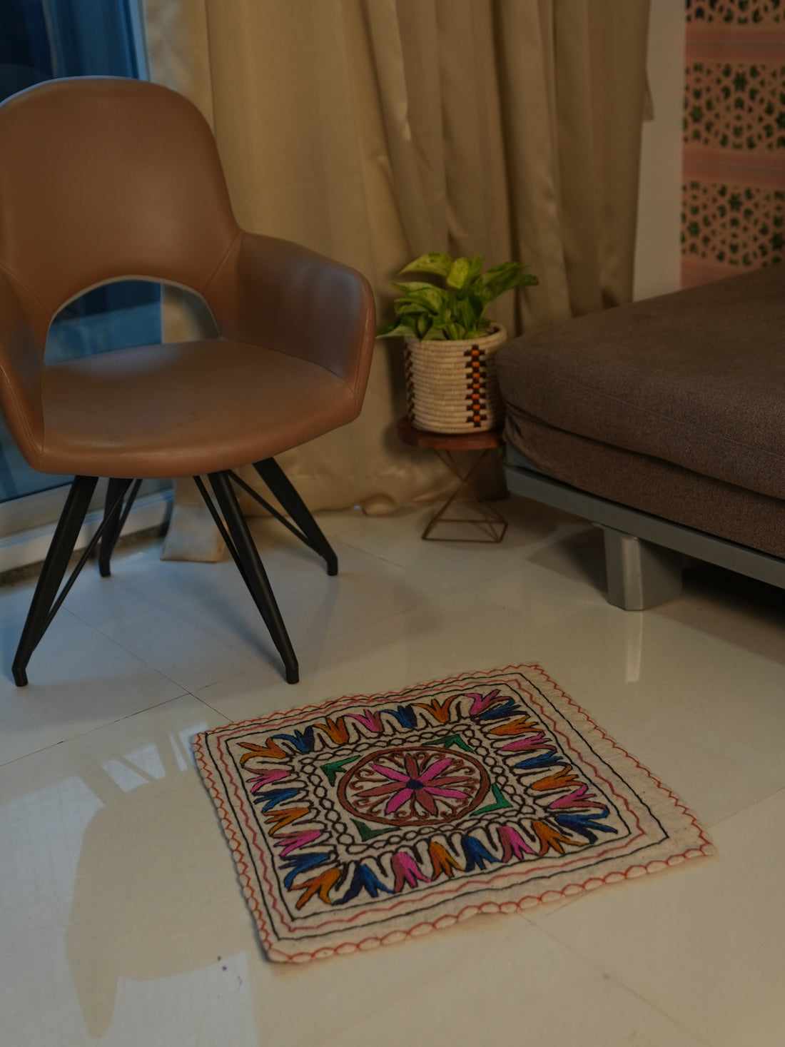 Mystic Mirage- Square Rug