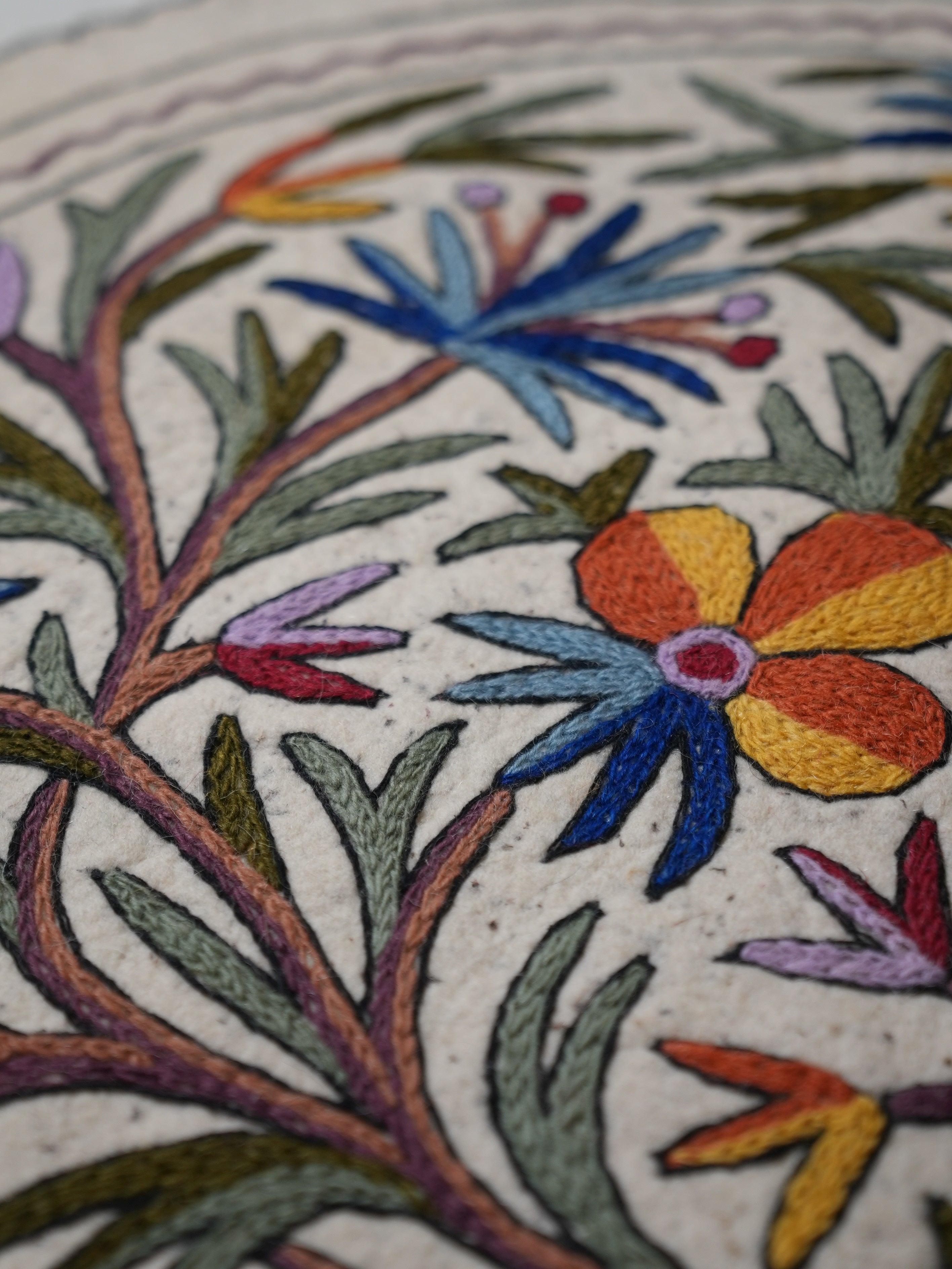 Mehak Blossom- Round Rug