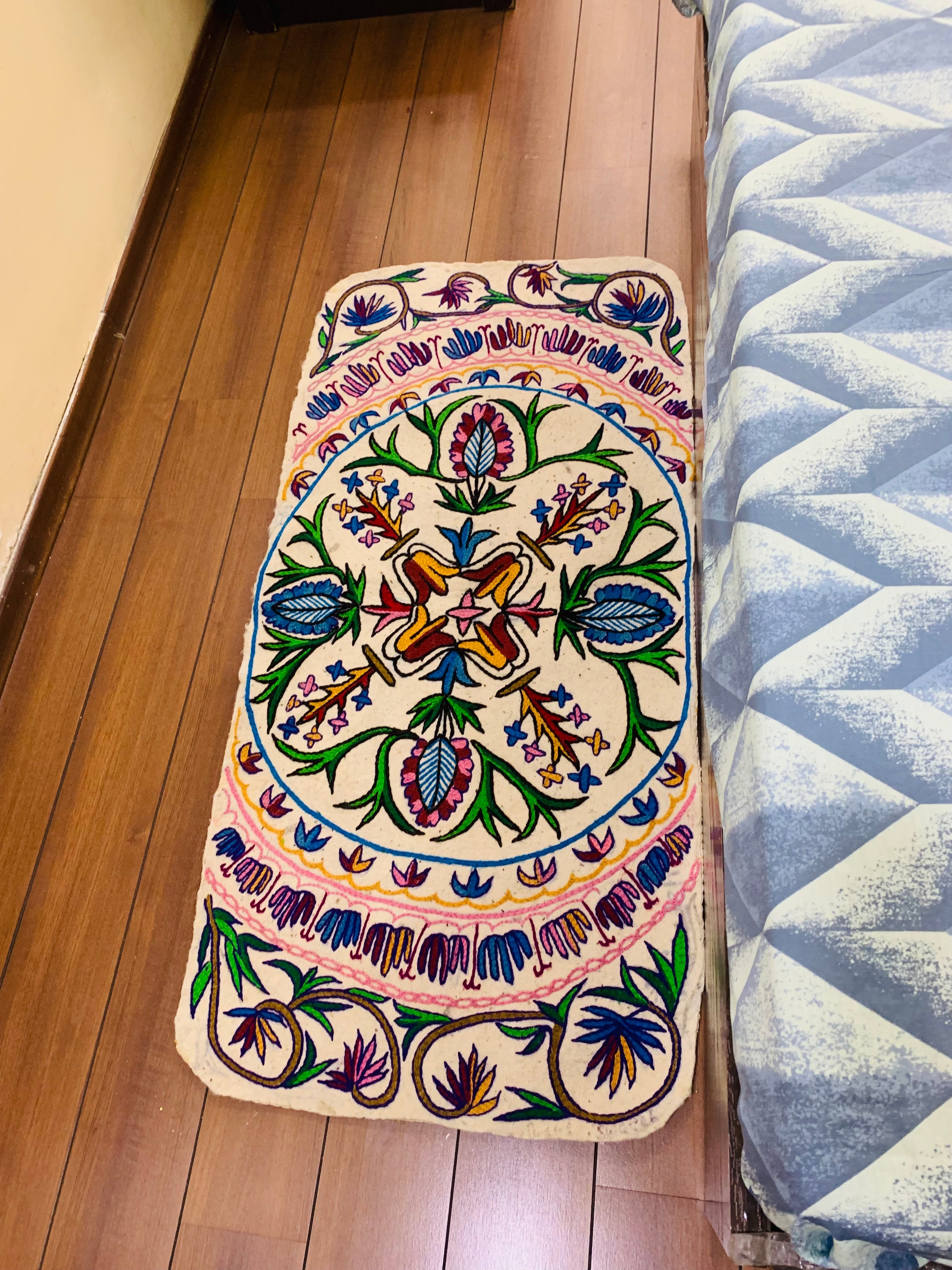 Bedside Runner - Chinar Leaf