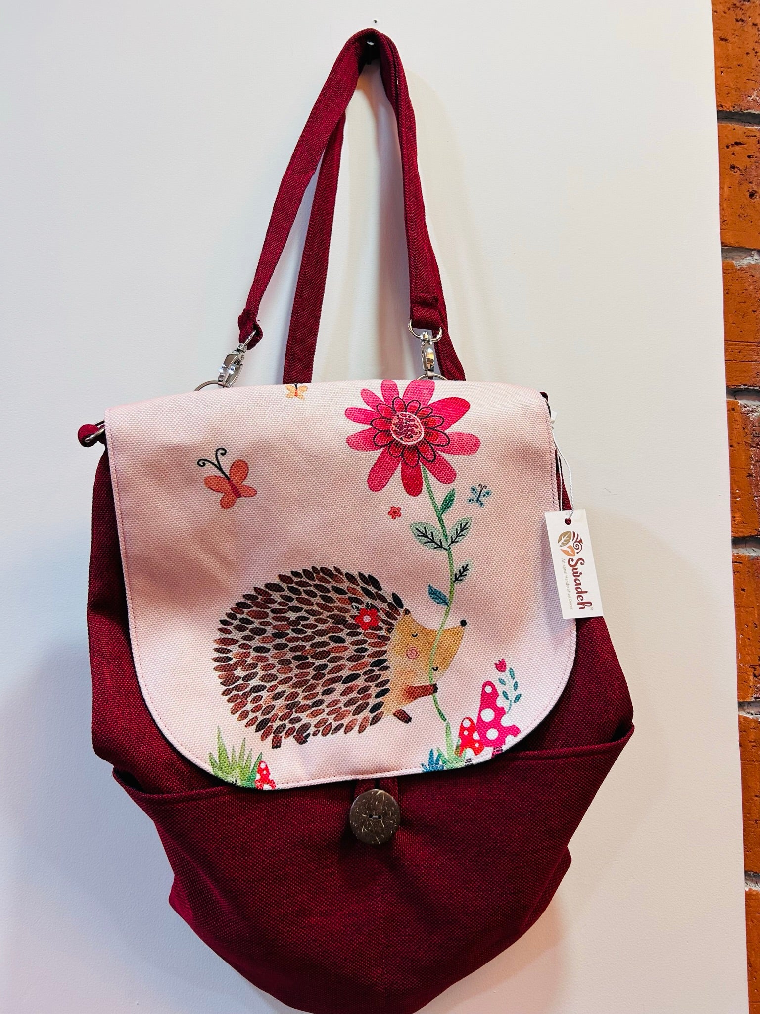 Prickly Porcupine Backpack Bag