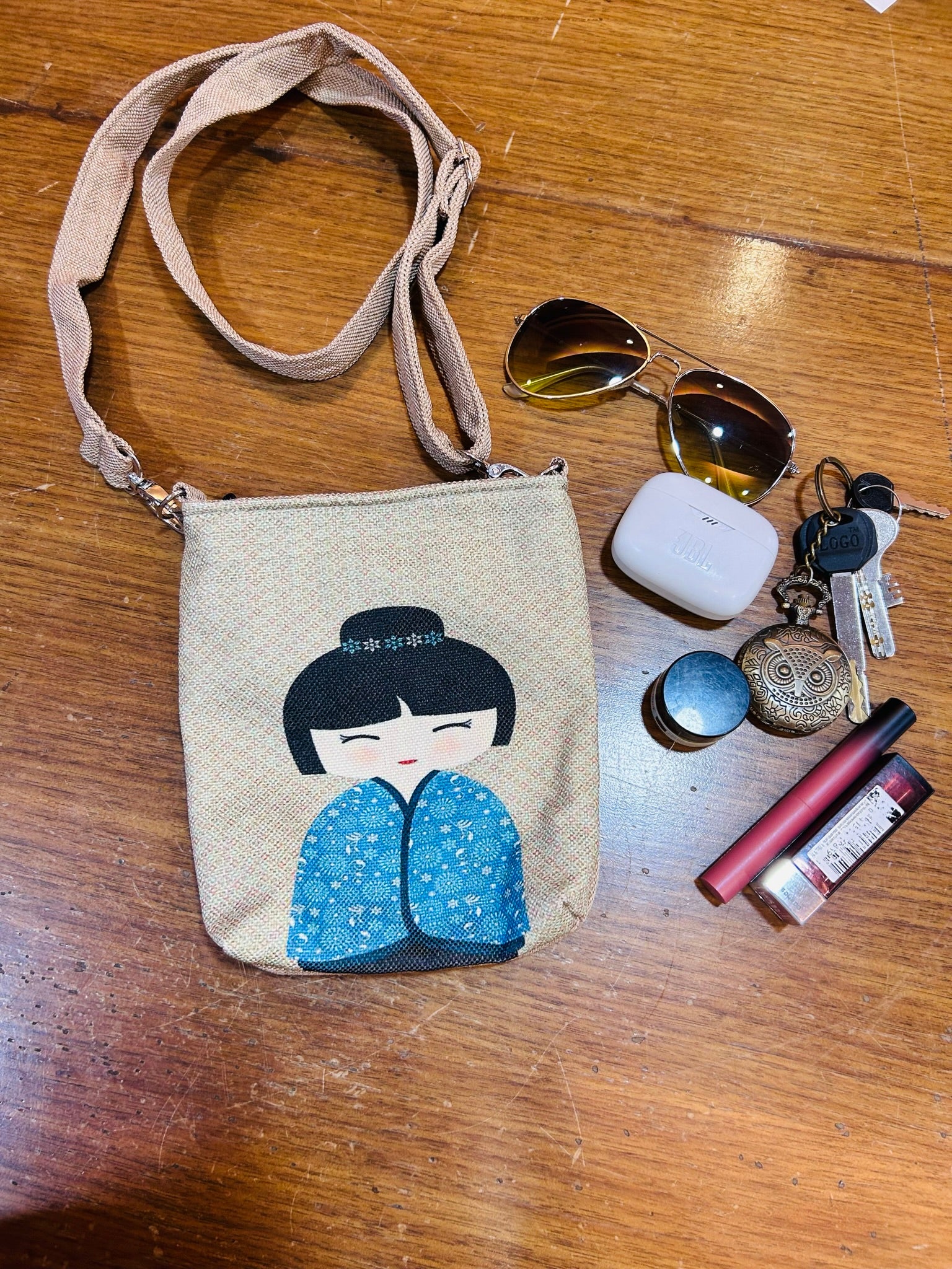 Earthy Kawaii Sling Bag