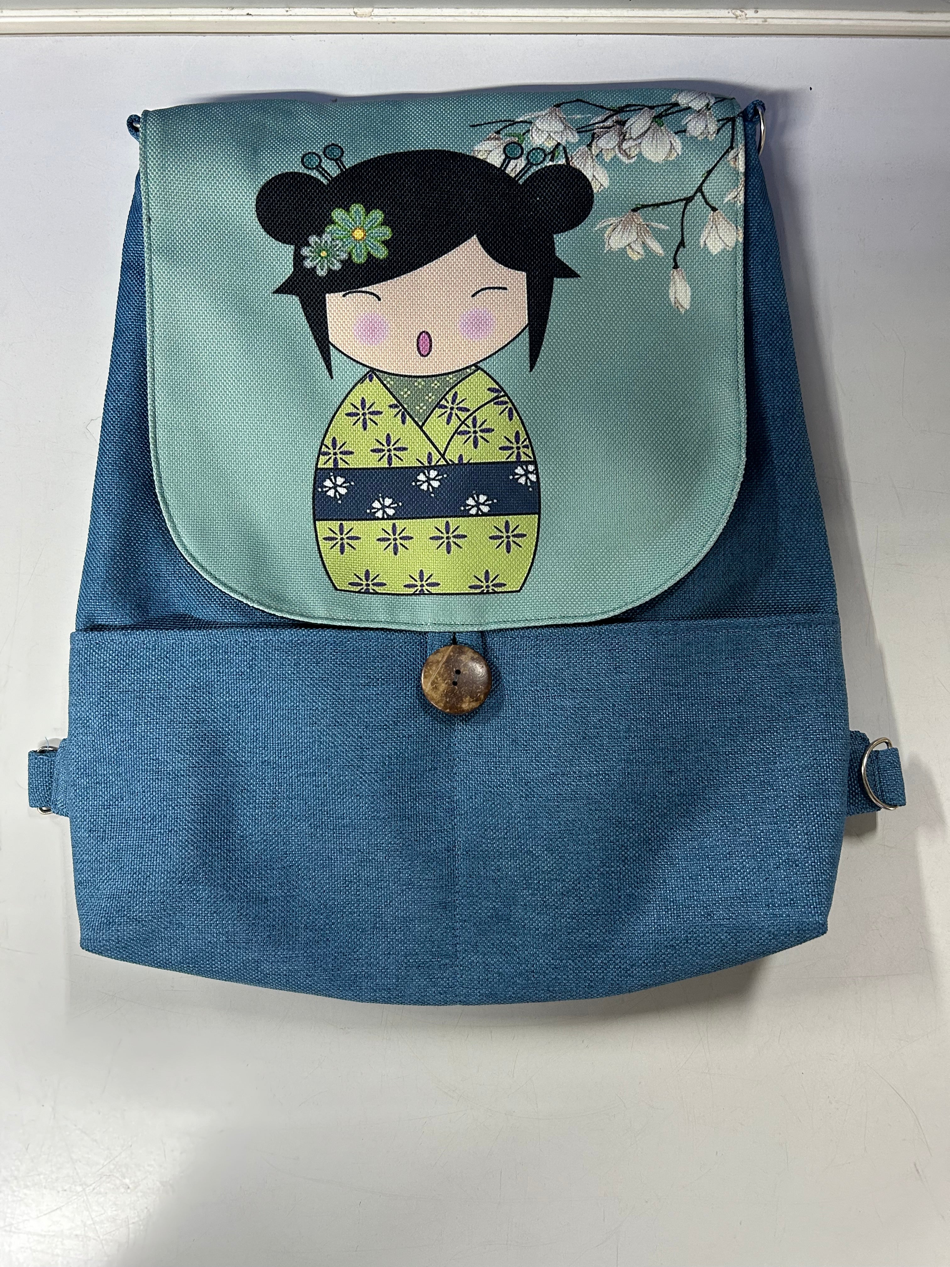 Leaf & Stich Kawaii Backpack Bag