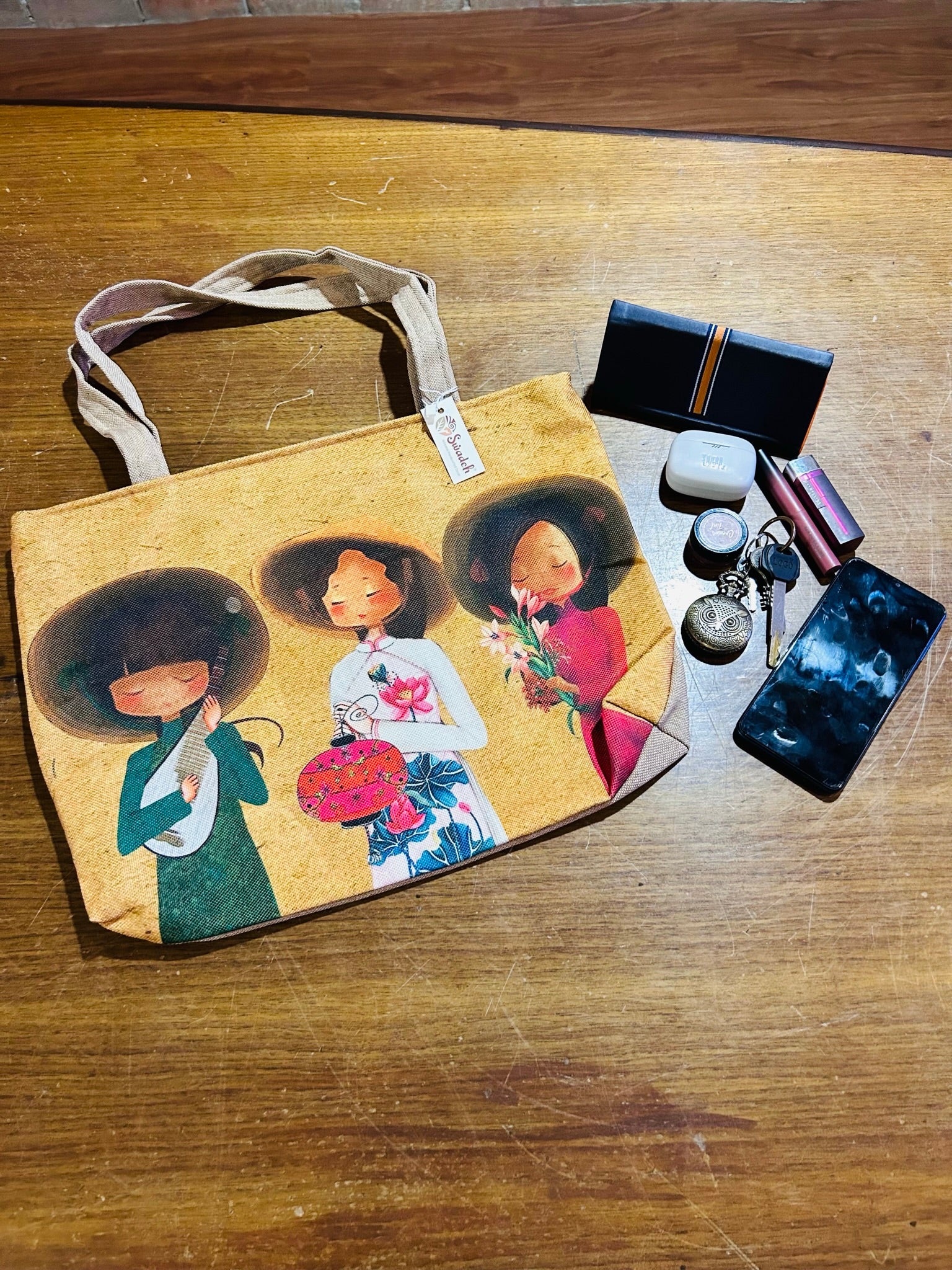 Earthy Kawaii Tote Bag