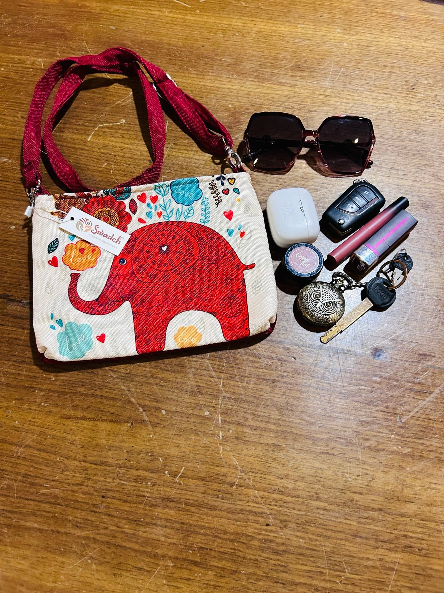 Tusker Tapestry Sling Bag