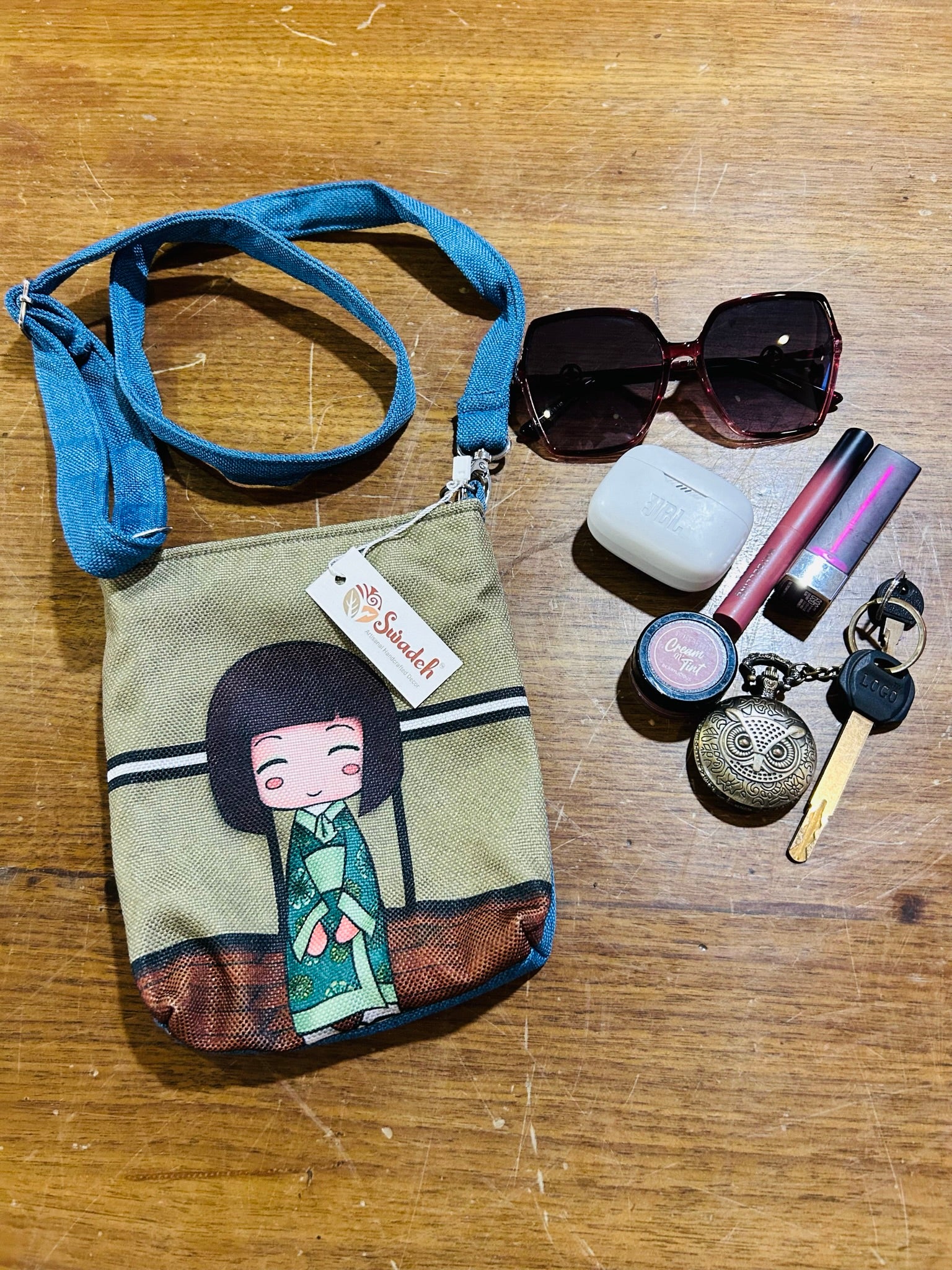 Nature Earth Kawaii Sling Bag