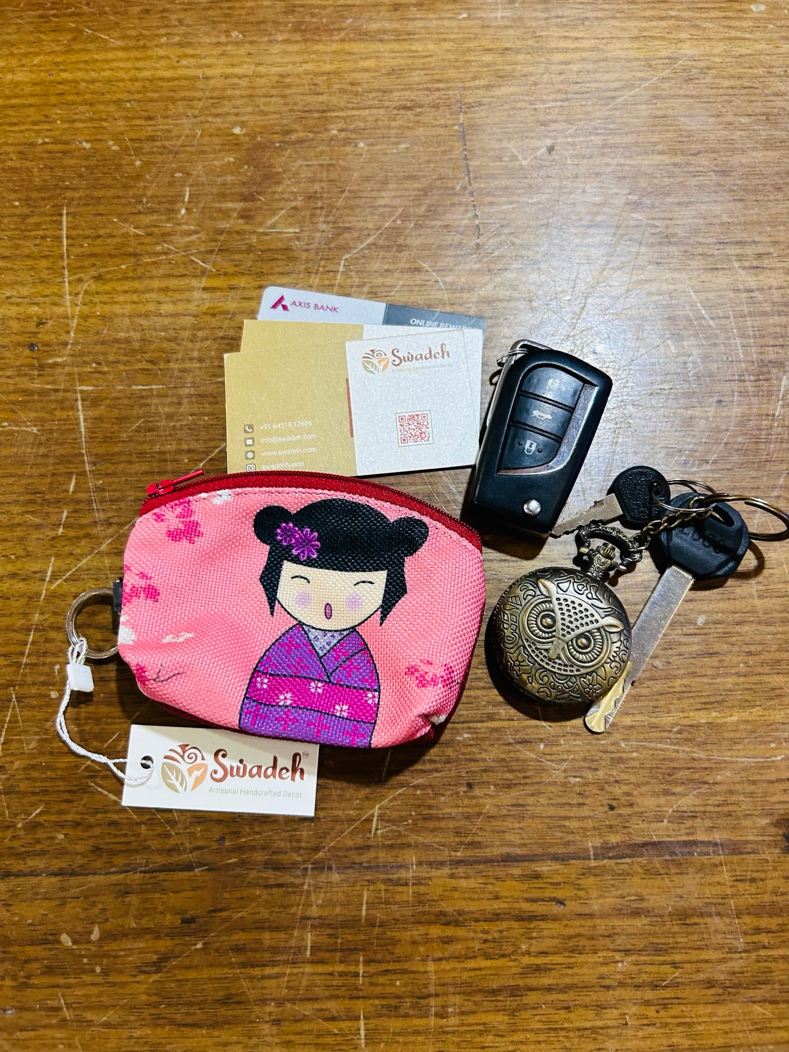Cherry Blossom Kawaii Mini Pouch