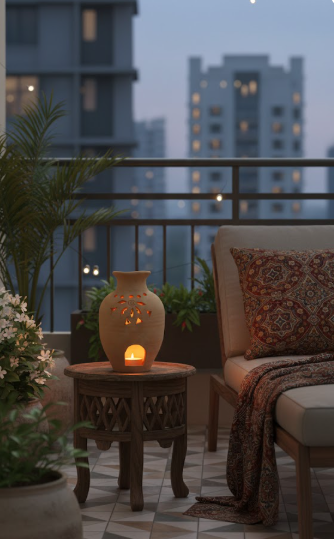 Contemporary Vase - Cut Work