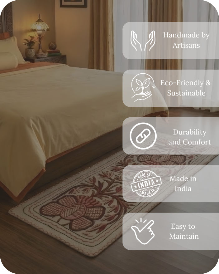 Crimson Nest- Bedside Runner