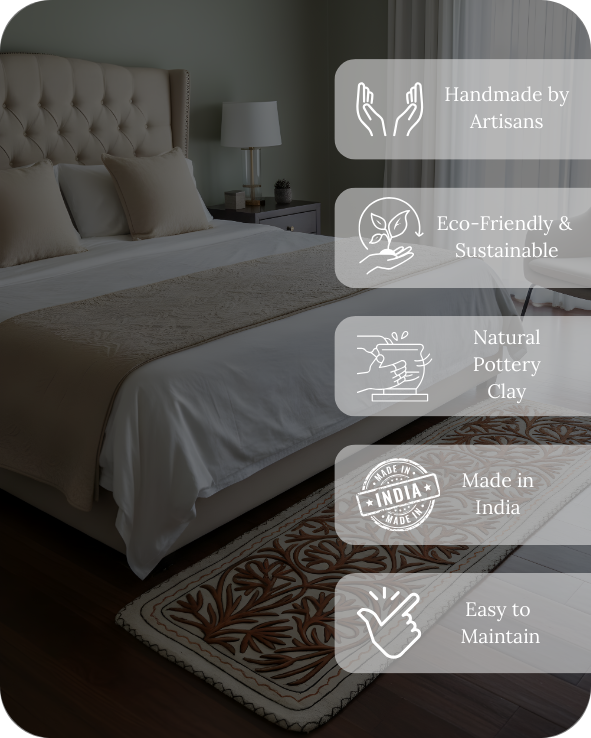 Bedside Runner - Earthy Hues