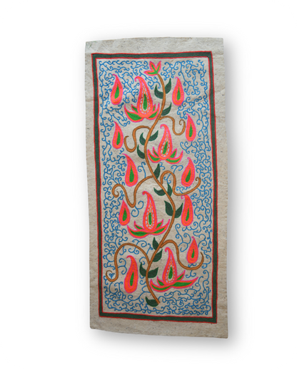 Aqua Bloom- Living Room Rug