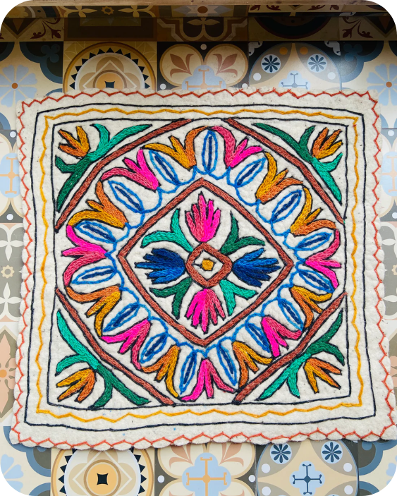 Square Rug - Valley of Petals