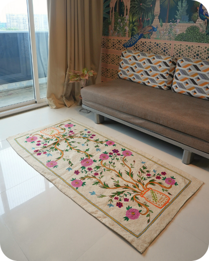 Tangled Bloom- Living Room Rug