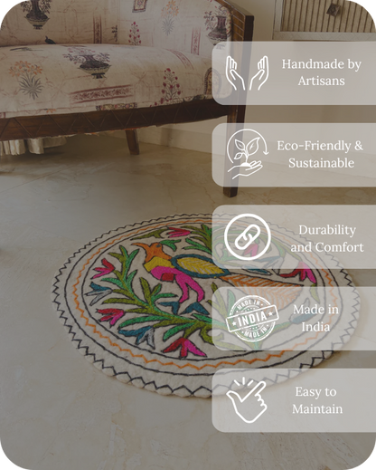 Round Rug - Mayur Chakra