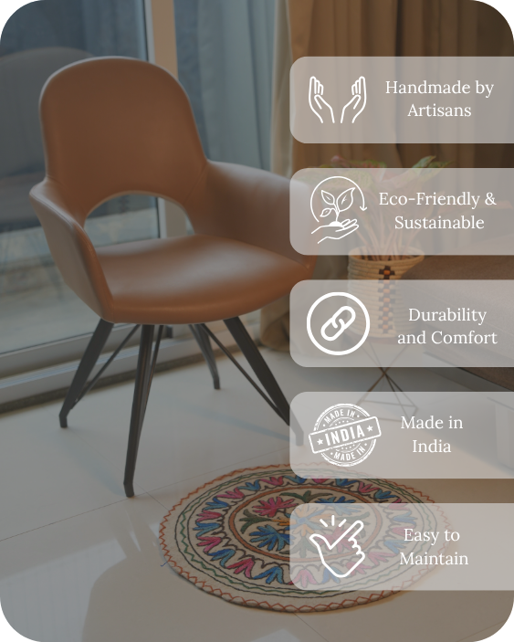 Floral Fountain- Round Rug