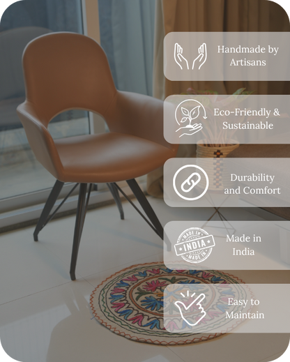 Floral Fountain- Round Rug