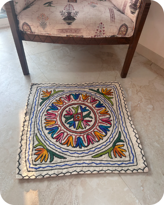 Square Rug - Meghna Mandala