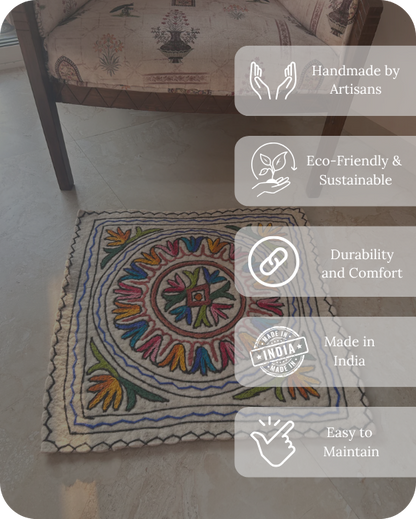 Square Rug - Meghna Mandala