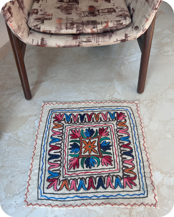Square Rug - Shanti Mandala