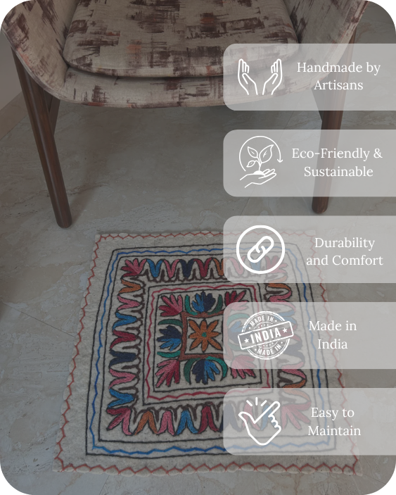 Square Rug - Shanti Mandala