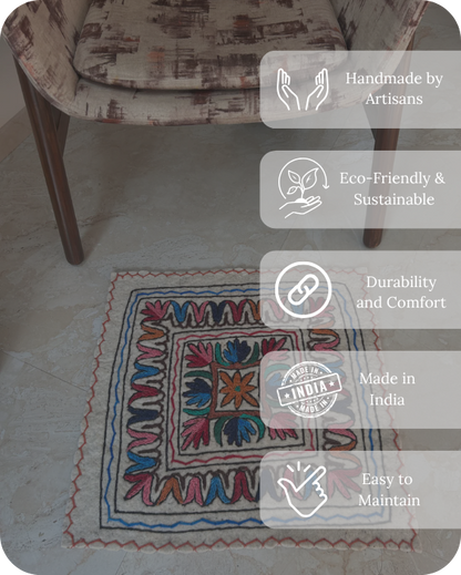 Square Rug - Shanti Mandala