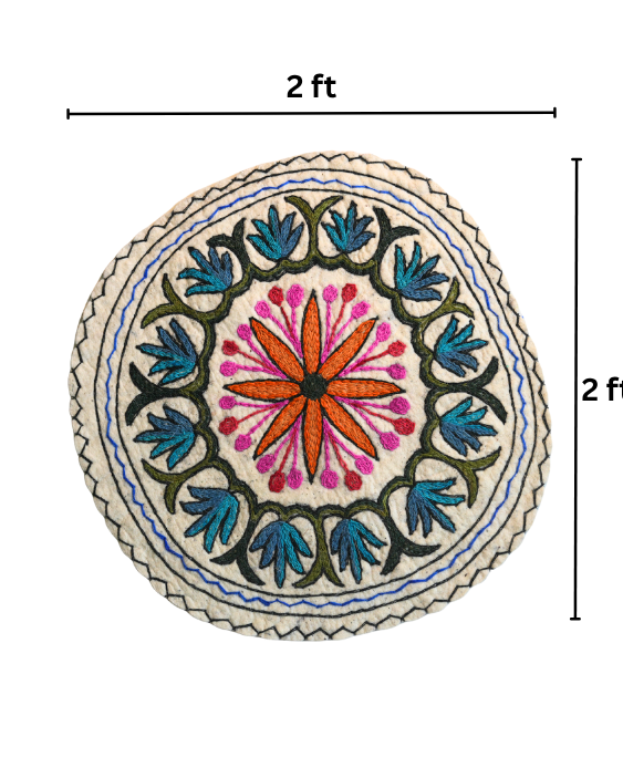 Saffron Blossom - Round Rug