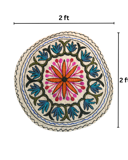 Saffron Blossom - Round Rug