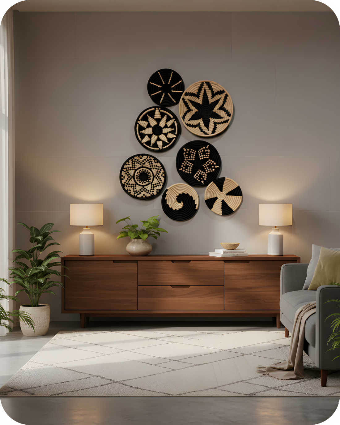 MONOCHROME CLUSTER ( Set of 7)