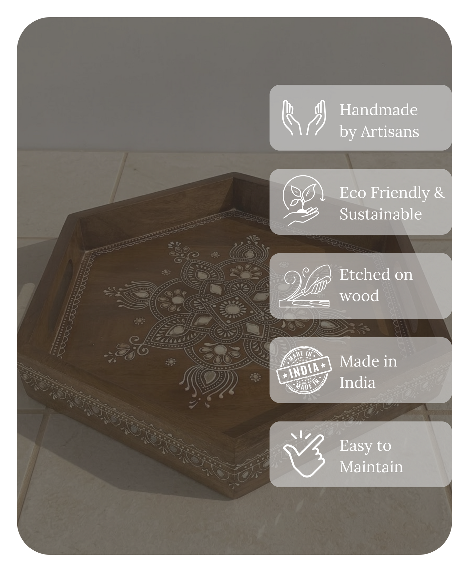 Mandala Chakra Tray