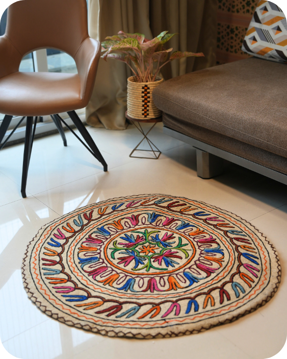 Cicle of Aura- Round Rug