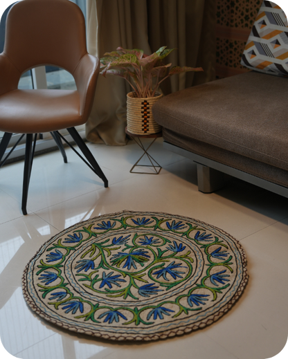 Emerald Garden-Round Rug
