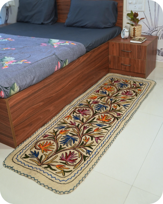 Flame Among Petals- Bedside Runner