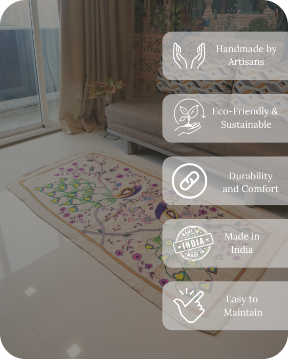 Blooming Drapes- Living Room Rug