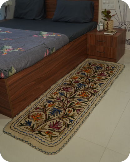Painted Dahlia- Bedside Runner
