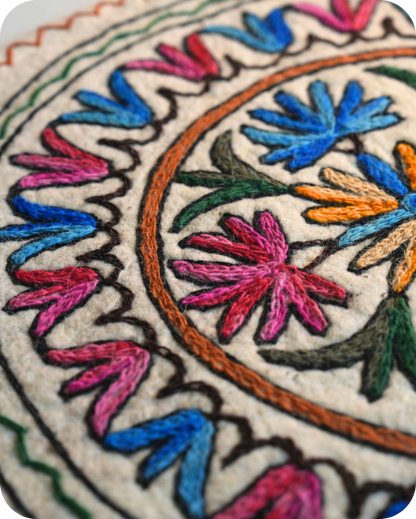 Floral Fountain- Round Rug