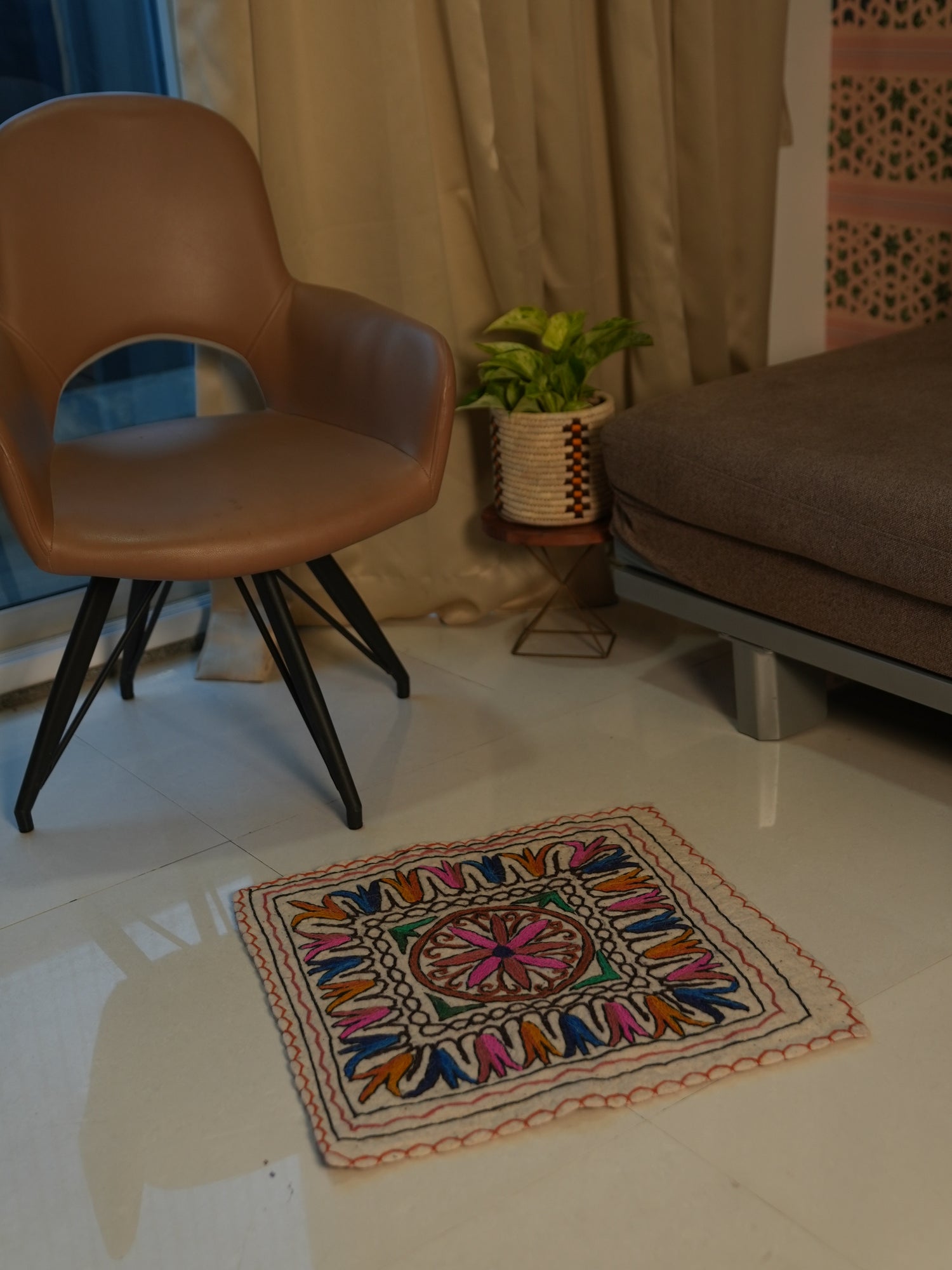 Mystic Mirage- Square Rug