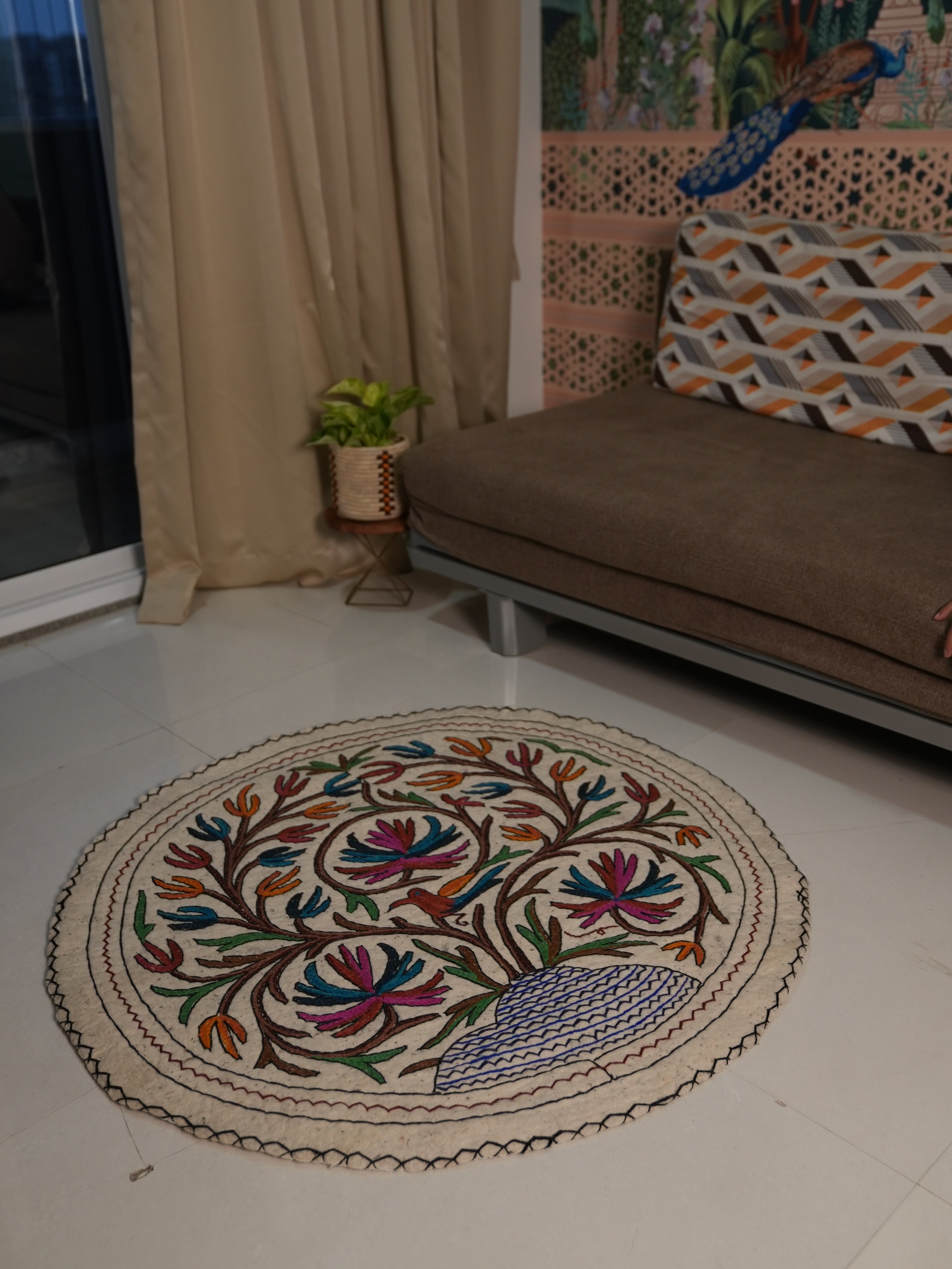 Fragrant Echoes- Round Rug