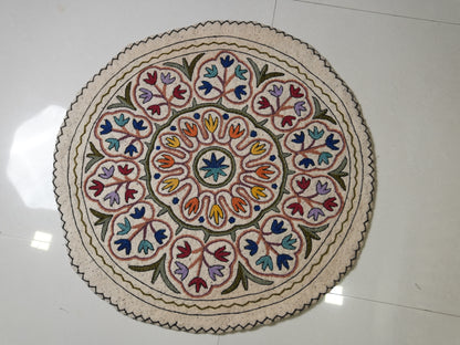 Aangan Petals- Round Rug