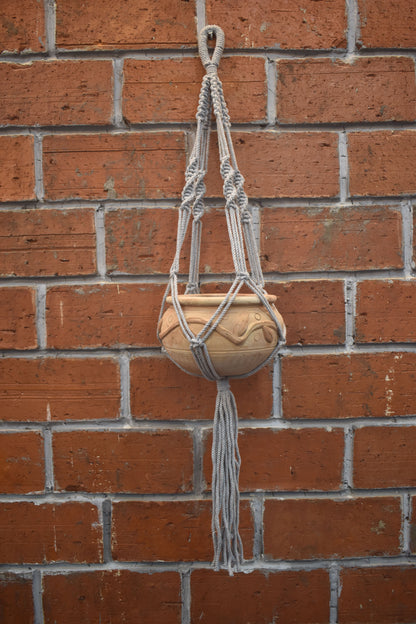 Sage-Macramé Plant Holder