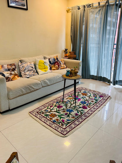 Living Room Rug -Feathered Flora