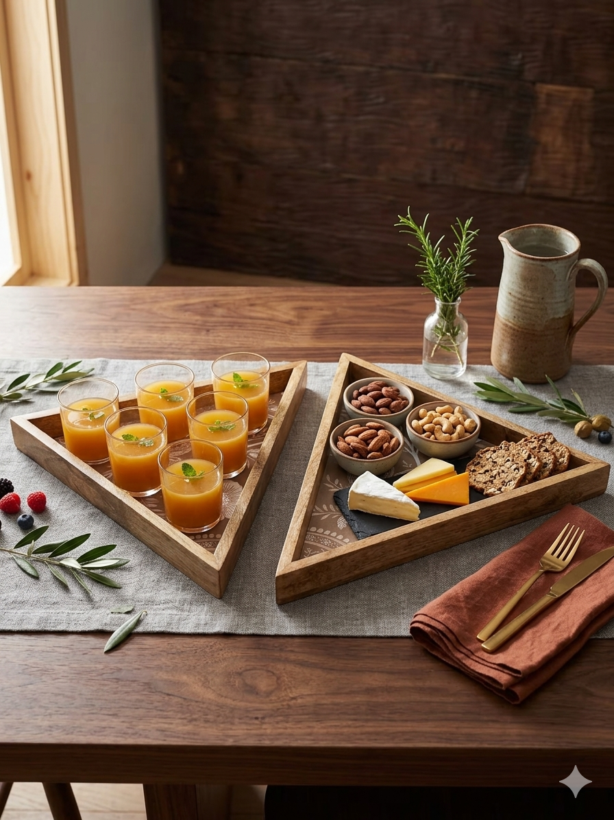 Manjari tray (Set of 2)