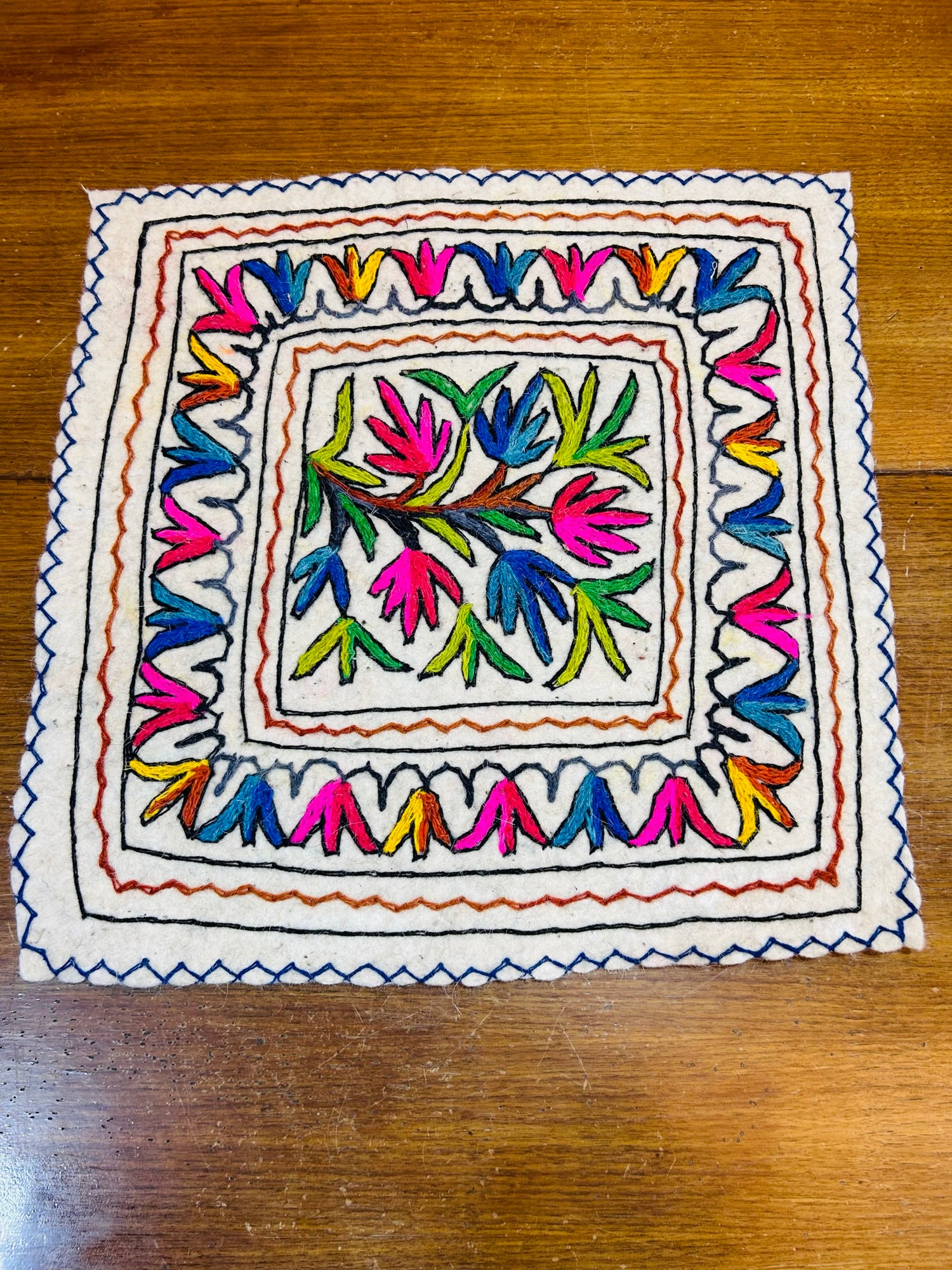 Square Rug - Floral Fantasy